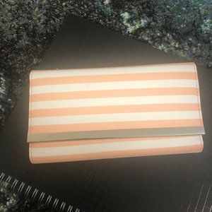 Peachy Striped Wallet